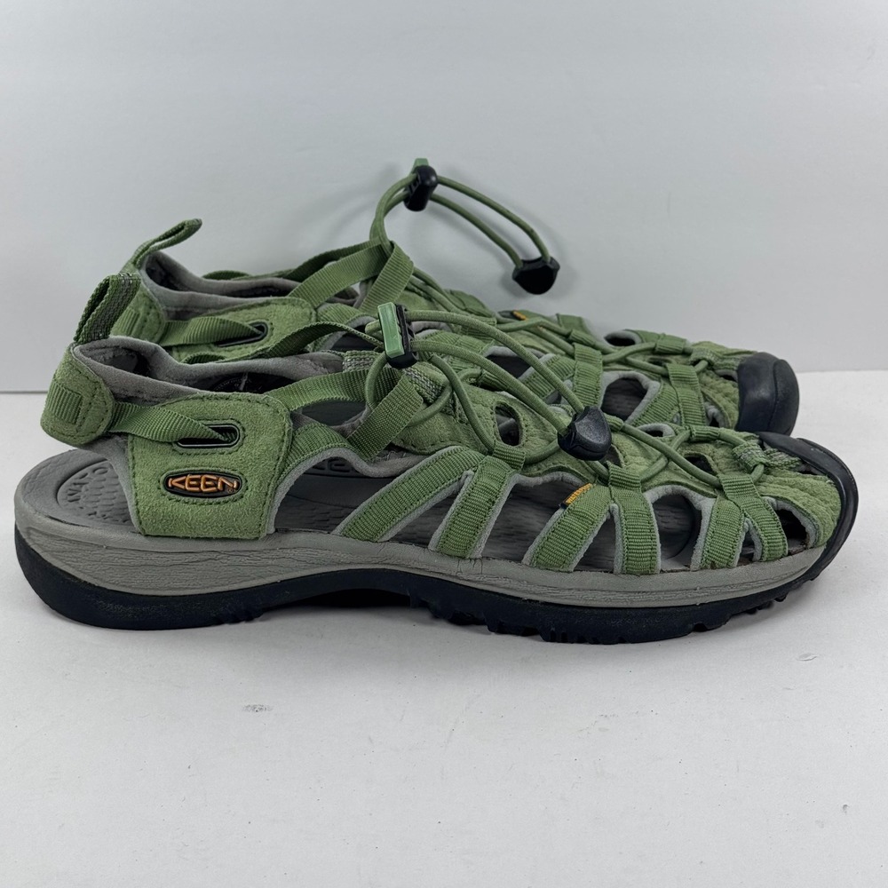 Keen Whisper Waterproof Sport Sandals Sage Green Hiking Shoes 1003719 Womens 9